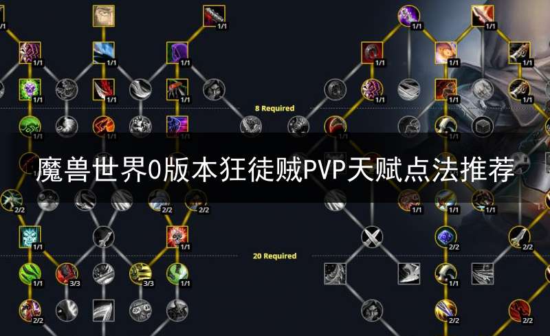 魔兽世界0版本狂徒贼PVP天赋点法推荐