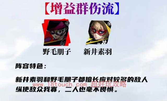 p5x野毛朋子阵容配队攻略