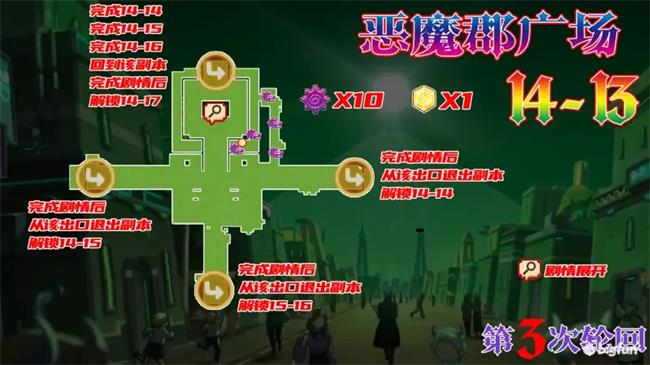 坎公骑冠剑14章恶魔郡怎么过