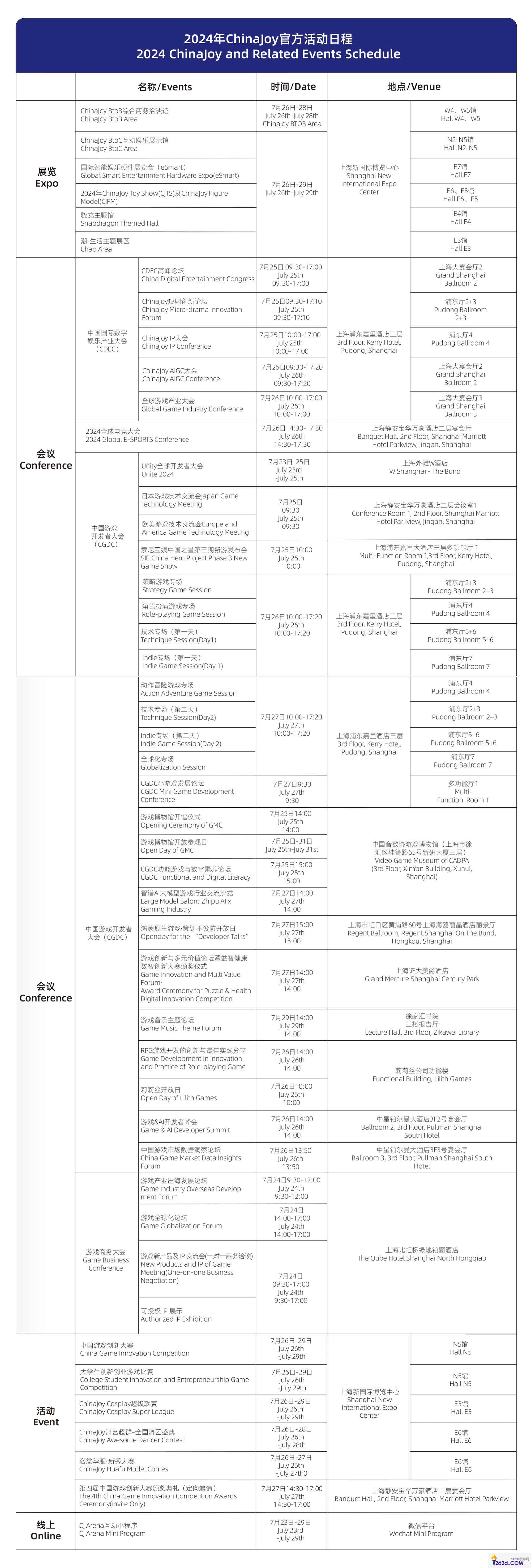 2024 年 ChinaJoy 官方活动日程正式公布