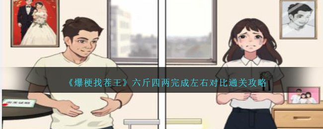 《爆梗找茬王》六斤四两完成左右对比通关攻略-爆梗找茬王六斤四两完成左右对比怎么过