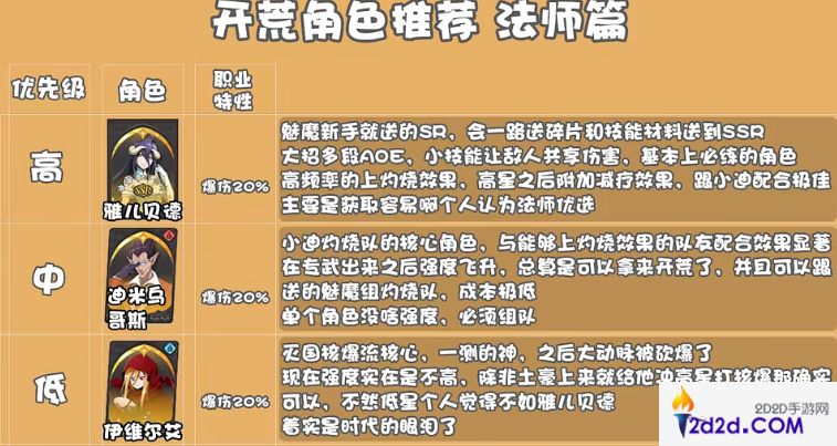 纳萨力克之王开荒法师怎么选