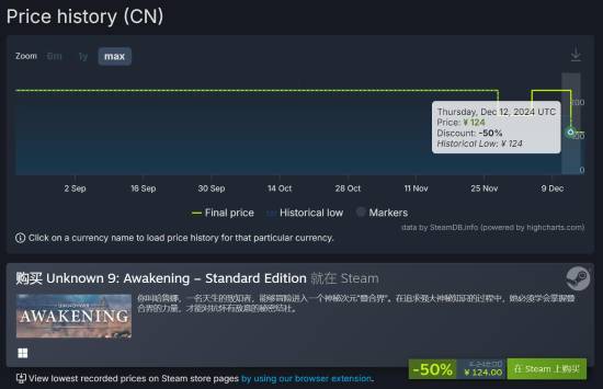 半价新史低！《无名九使：觉醒》Steam促销大折扣