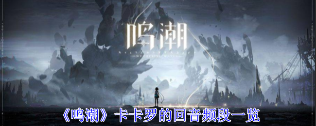 《鸣潮》卡卡罗的回音频段一览：卡卡罗回音的属性与实用性