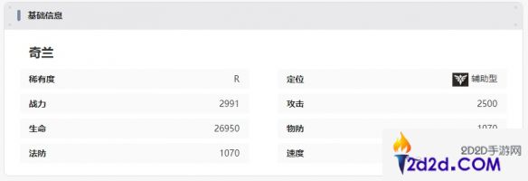 龙族卡塞尔之门奇兰技能是什么